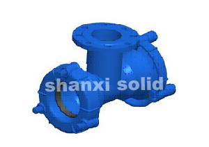 double ex socket tee with flanged branch